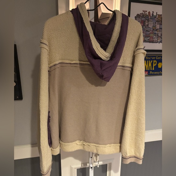 POL Purple Ivory Contrast Jacket Size Large - Picture 6 of 6